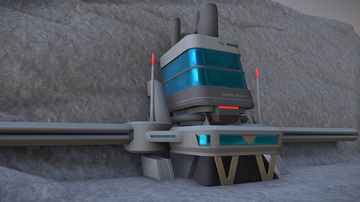 Moon base overwatch 3D Model