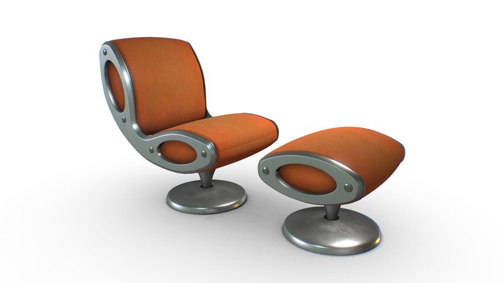 Gluon Chair (Marc Newson) 3D Model