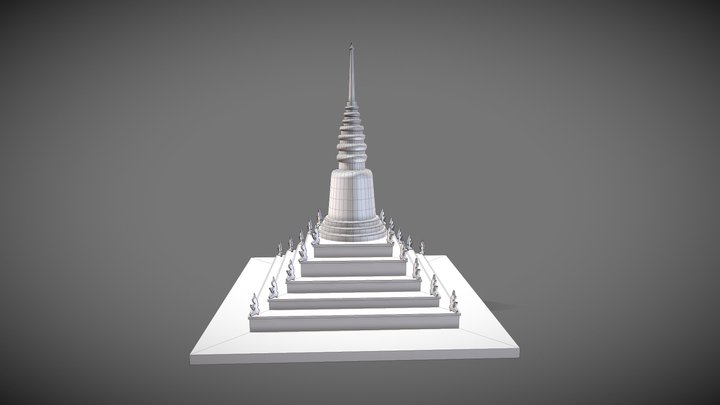 Shakyamuni Stupa (ចេតិយ) 3D Model