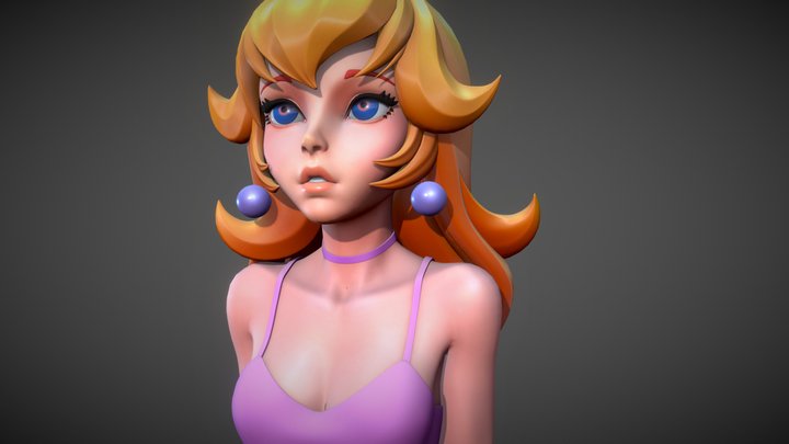 Princess Peach 3D Model
