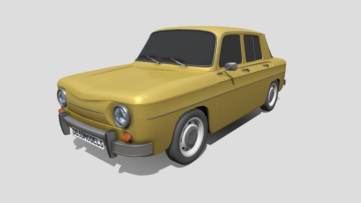 Generic 60s European Car 3D Model