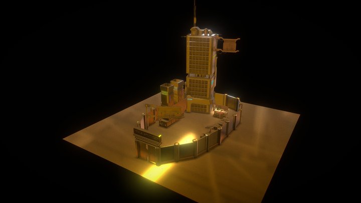 The Station - Solid gold edition 3D Model
