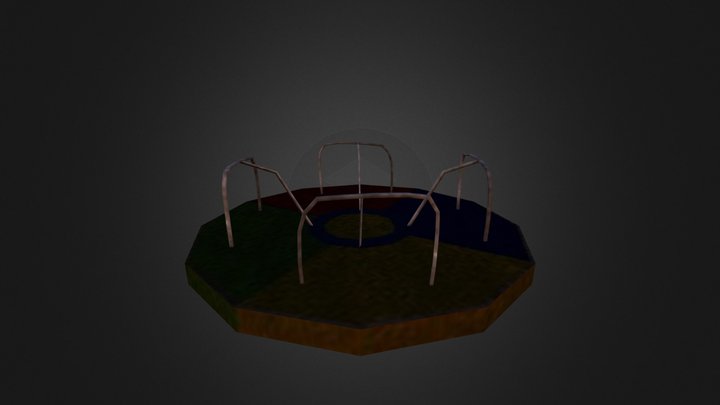 Turning Plate (low poly) 3D Model