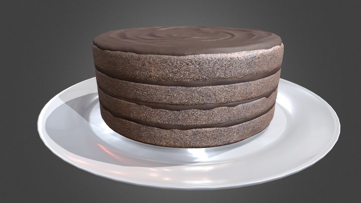Chololate Cake 3D Model