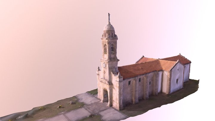 Igrexa de Santa Baia 3D Model