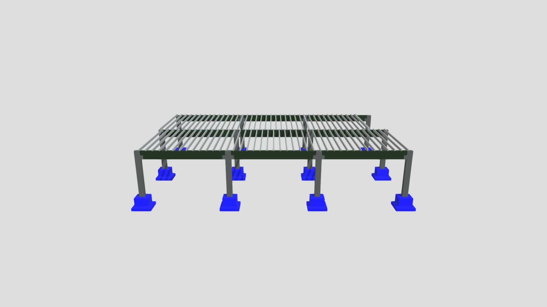 Modelagem Estrutural 3D - Mezanino