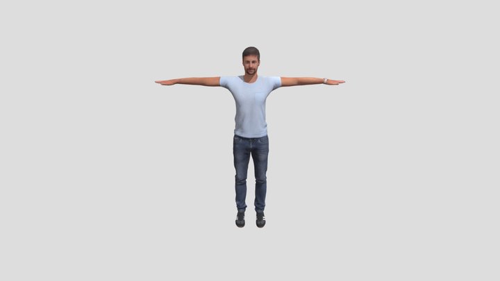Fast Run man and racing game man 3D Model