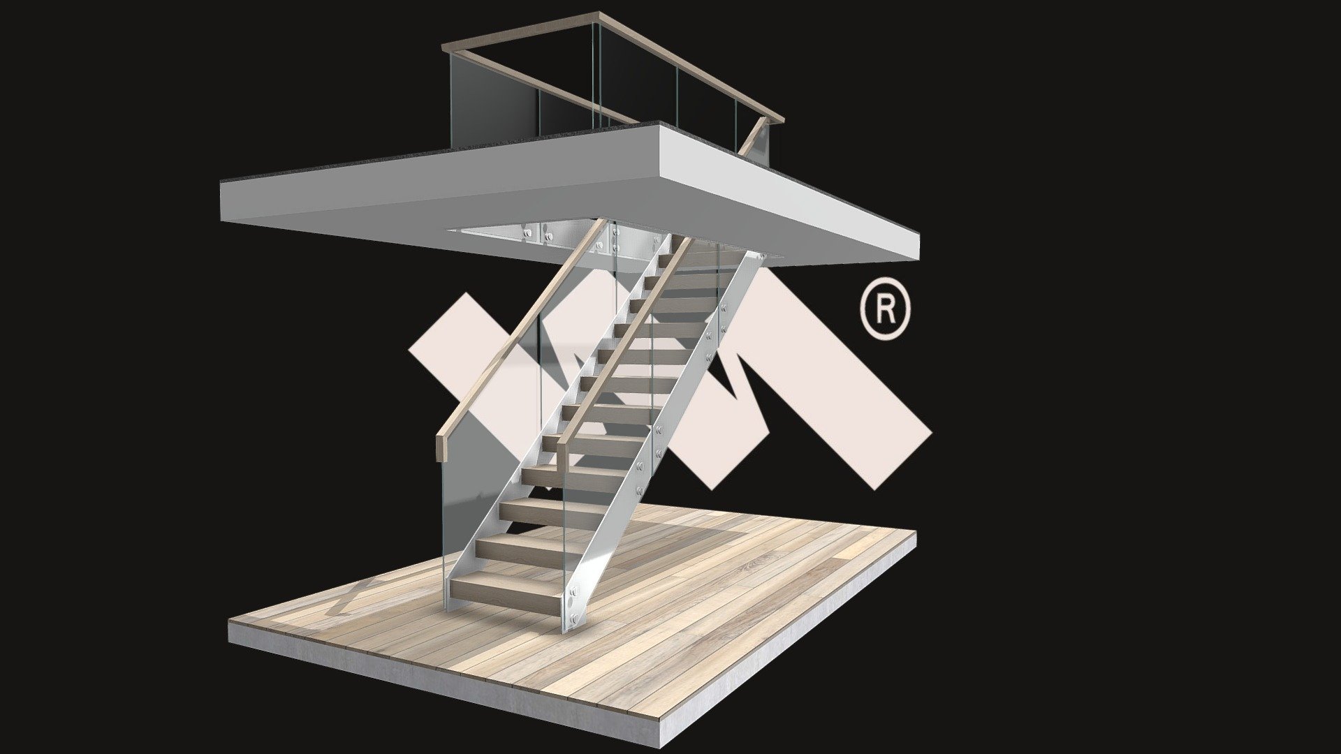 23088 - Visual - 3D model by The Metal Staircase Company (@metalstairs ...