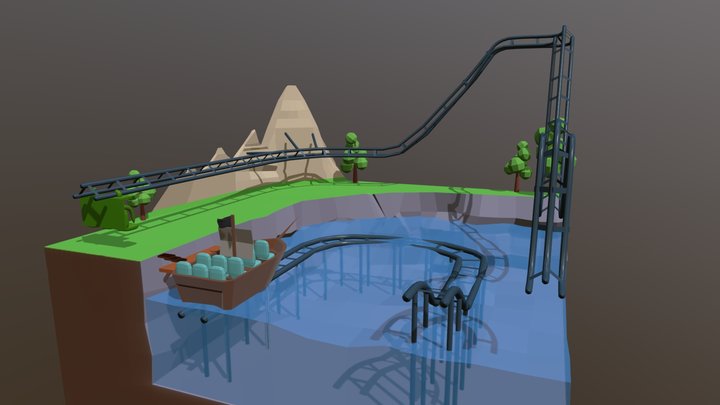 Rollercoaster 3D models Sketchfab