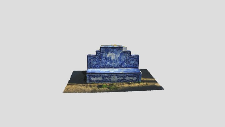 BancoPainelDeAzuleijos 3D Model