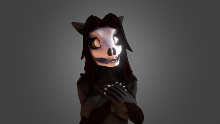 Skull Furry Model 3D Model