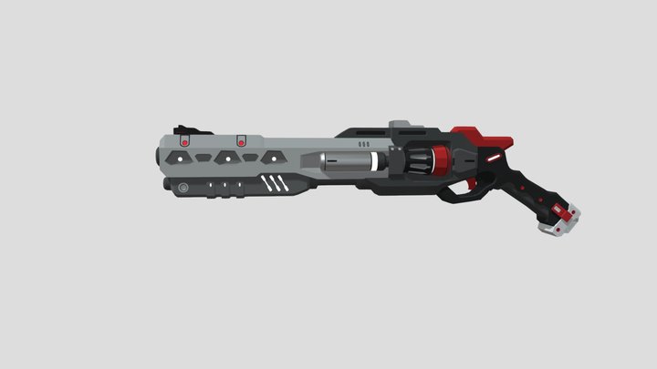 Scifi Gun 2 3D Model