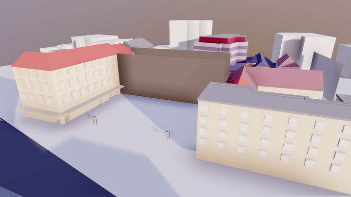 City Blockout 3D Model