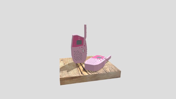 Hello Kitty Walkie Talkies 3D Model