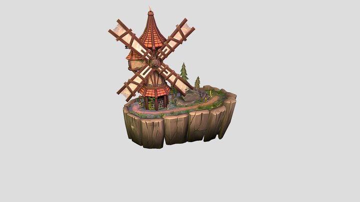 Windmill 3D Model