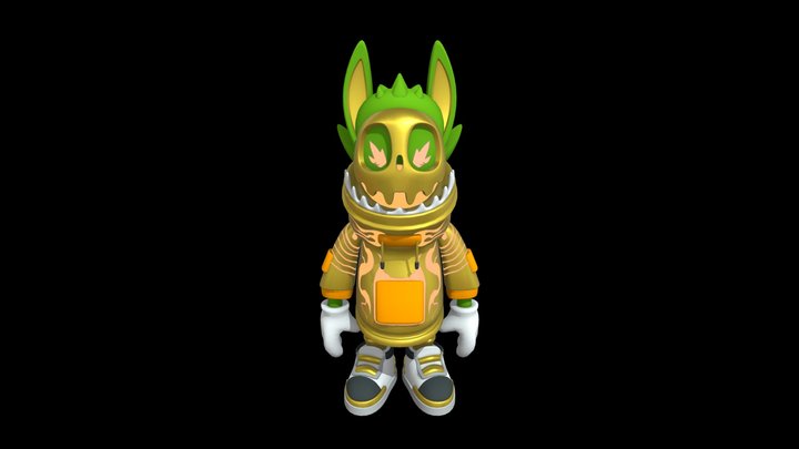 Luna Grins DRiP Gold 3D Model