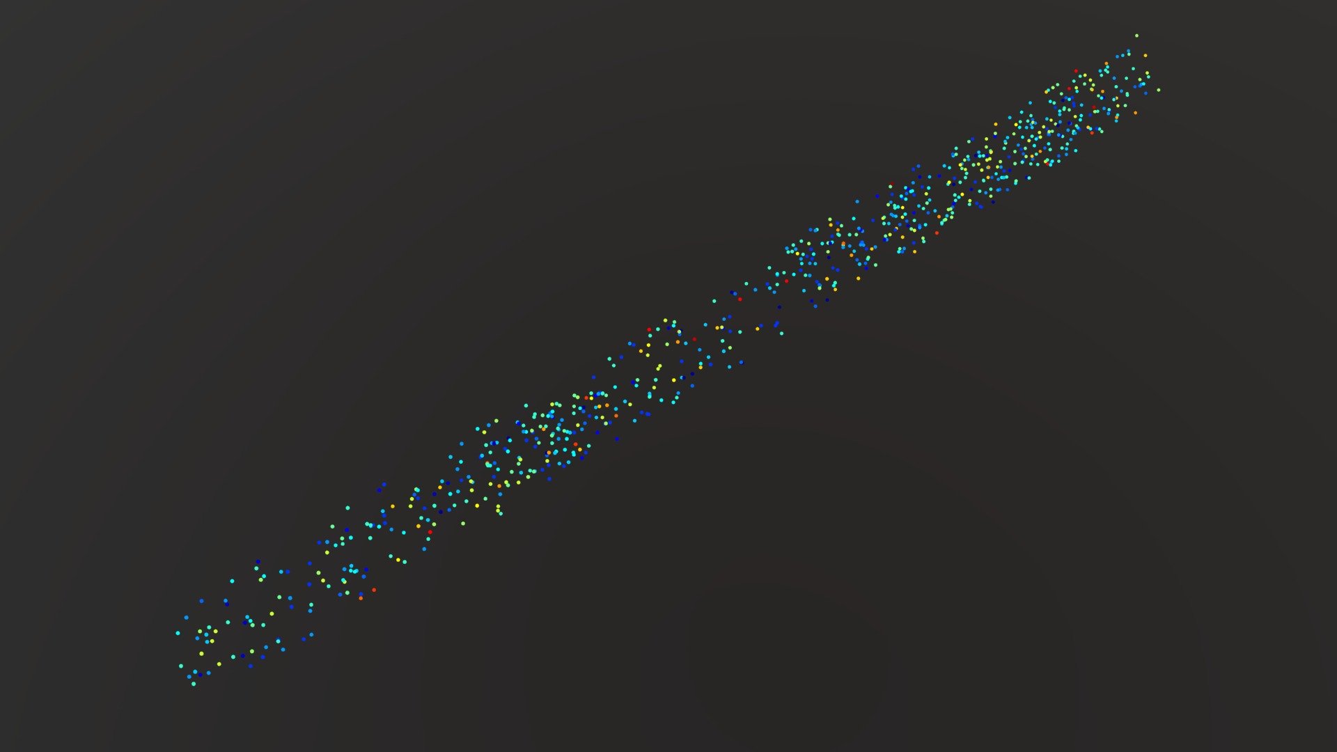 Non-uniformly distributed hologram