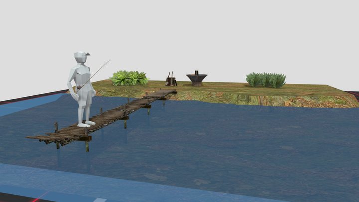 DAE 5 Finished props - Forest Loner 3D Model