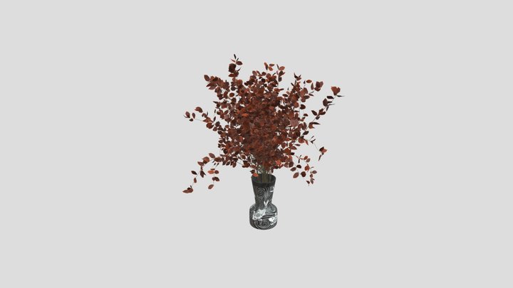 Red Eucalyptus Vase – Free 3D Model STL