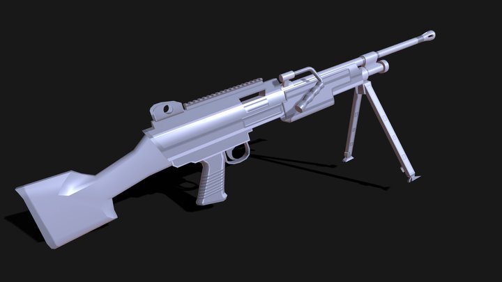 FN minimi 3D Model