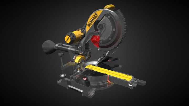 Miter Saw 3D Model