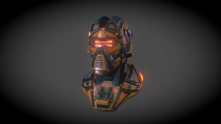 Sci fi Helmet 3D Model
