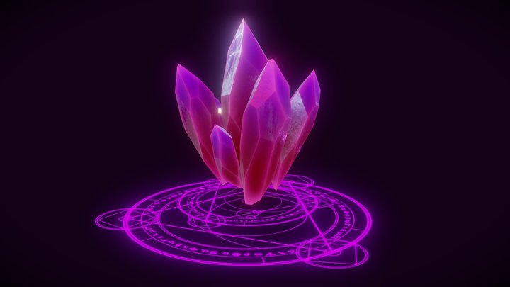 Crystals (optimised for games) 3D Model