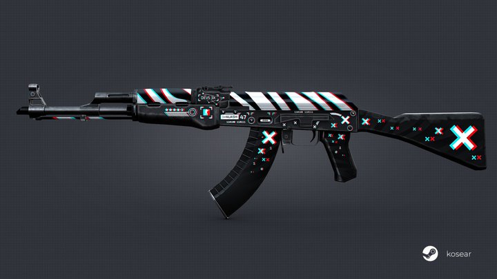 AK 47 | Chromatic Aberration 3D Model