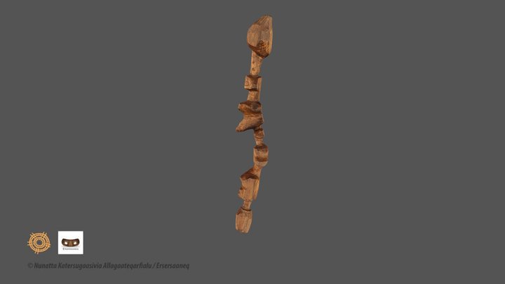 Ammassalik Wooden Maps 2 - Ersersaaneq 3D Model