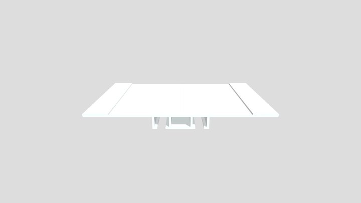 М 02 с отступом - Скрытый карниз, гардина 3D Model