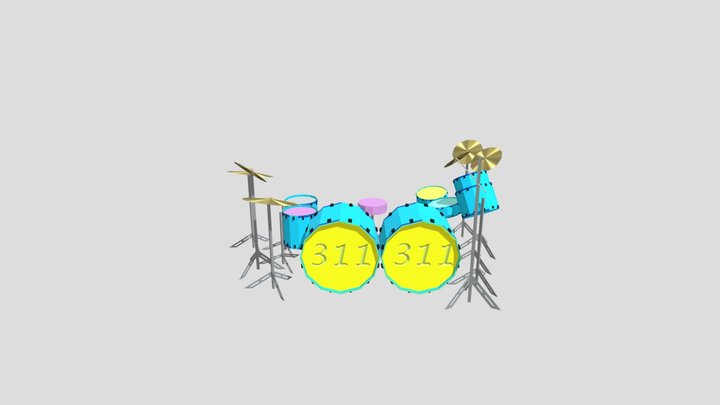Drumset 311 3D Model