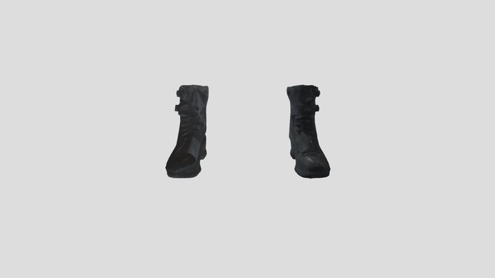 Czechoslovak/East German paratrooper boots 3D Model