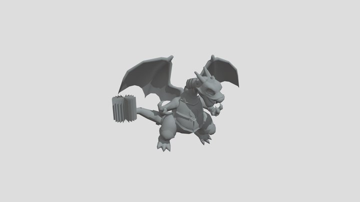 1.Armored Charizard 3D Model