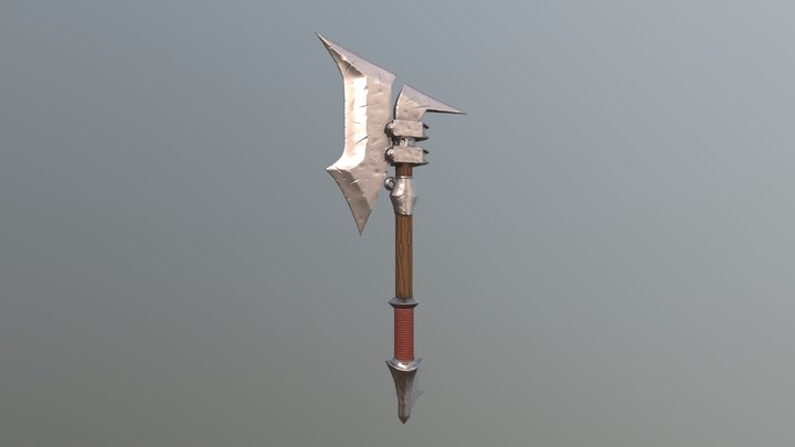 Stylized fantasy axe 3D Model