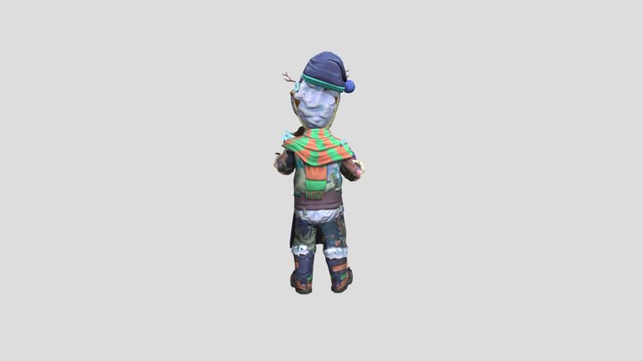 Ice Scream 8 Rod With Diffrent Skins 3D Model