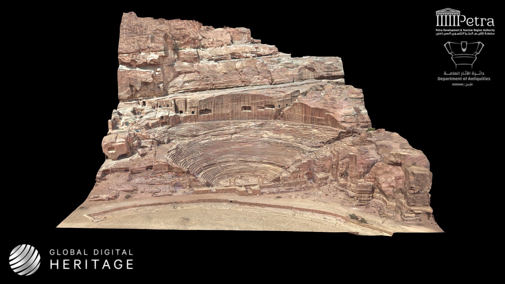 The Nabataean Theatre - Petra, Jordan — Sketchfab embed 3D viewer