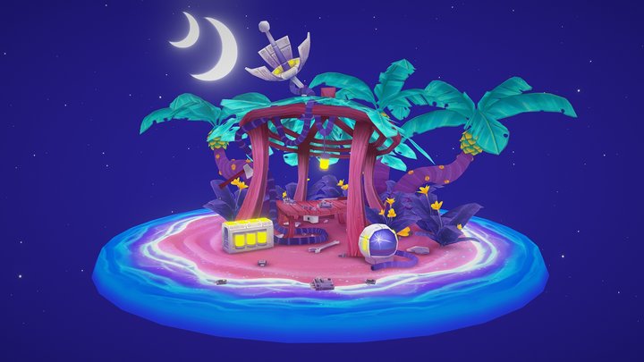 Escape from Alien Paradise 3D Model