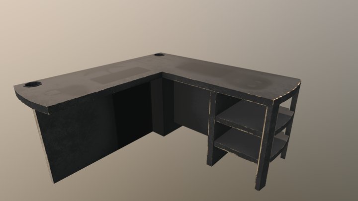 L Table 3D Model