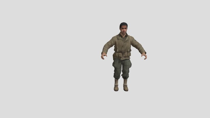 wolf de call of duty world at war 3D Model