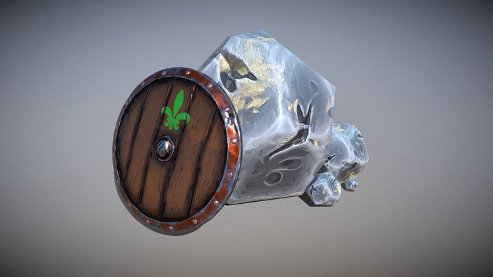 Mew_Lesson7_Rock_Shield 3D Model