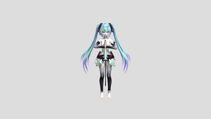 Miku’s yoga (tda append) 3D Model