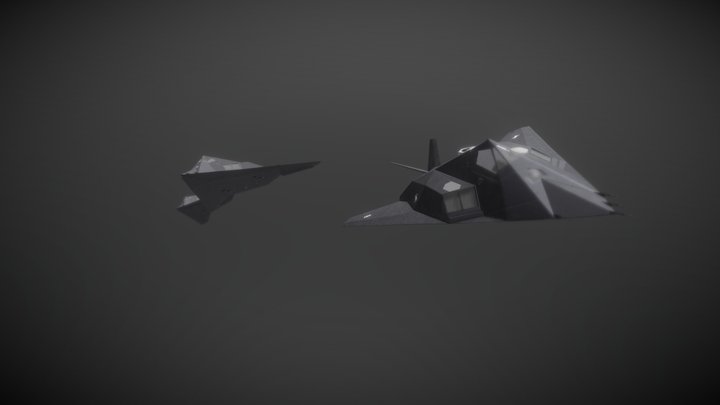 F-117 3D Model