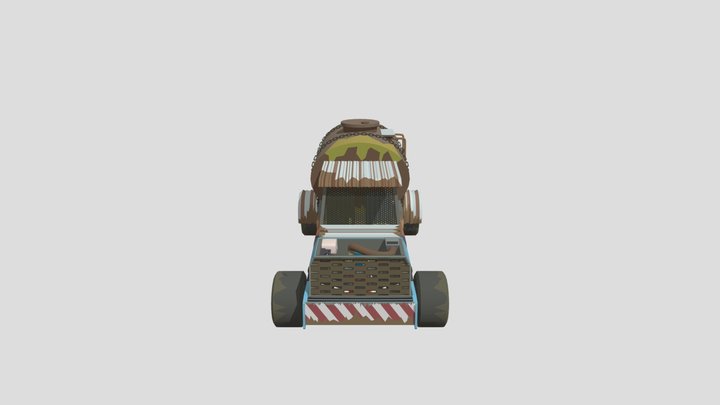 Полугазель 3D Model