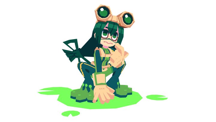 Froppy / Tsu Lowpoly - My Hero Academia 3D Model