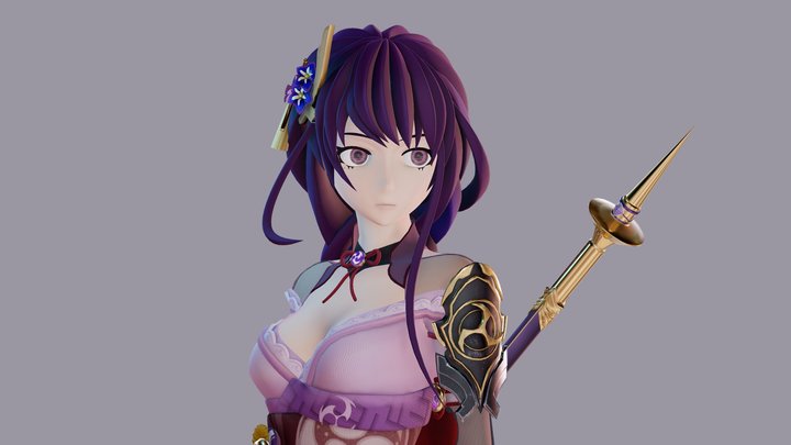 Raiden Shogun 3D Model