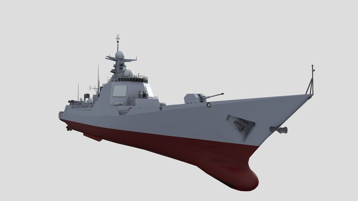 Type 052D Destroyer 3D Model
