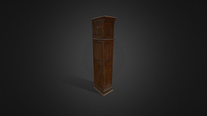 WOODEN PILLER 3D Model