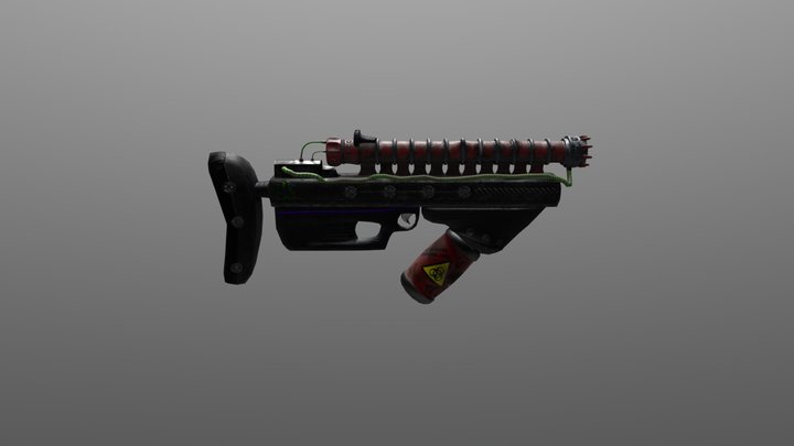 Sci-Fi Weapon 3D Model