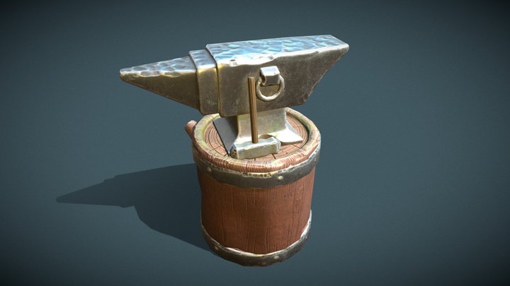 MedievalFantasy Anvil 3D Model