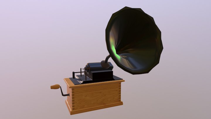 Gramophone 3D Model